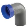 CURVA TECNICA AD INNESTO IN PP CON GUARNIZIONE SERIE ED TECH ø40×11/4