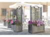 FIORIERA CON SPALLIERA SEPARÉ COLORE ANTRACITE LT. 120 CM. 80x42x150 H