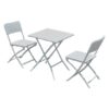 SET GIARDINO IN POLIETILENE ALTA DENSITA ‘OLIENA’ COLORE BIANCO
