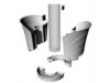 VASO TULIPANO SET 2 VASI COLORE BIANCO CM. 34,5x19x30 H