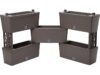 KIT FIORIERA RETTANGOLARE BRICK 5 PEZZI COLORE TORTORA CM. 60x23x27 H