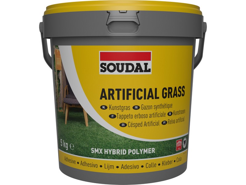 ADESIVO PER TAPPETI ERBA ARTIFICIALE ''ARTIFICIAL GRASS'' KG. 5 , COLORE VERDE
