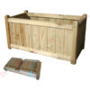 FIORIERA IN LEGNO ‘VERACRUZ’ 80 x 40 x H. 40