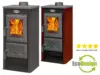 STUFA A LEGNA MODELLO KARUSEL MAXI BORDEAUX 7 KW